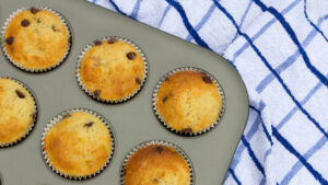 Miss Cindi’s Banana-Chocolate Chip Muffins
