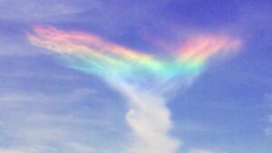 God’s Glory Illuminated by Rare Fire Rainbow